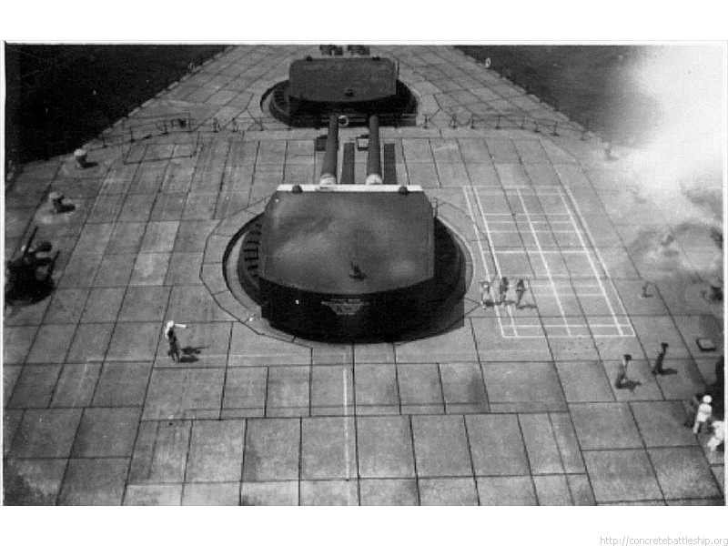 1936-38 Ft Drum - inspection of turrets and 3-inch AA - 193