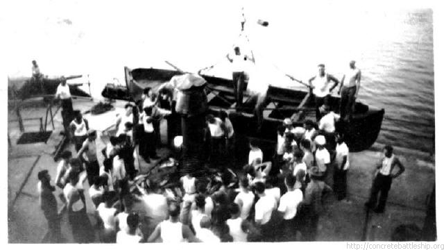 Ft Drum - fishing - fish on top deck - 1933 copy