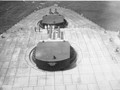 1936-38 Ft Drum - inspection showing turrets and 3-inch AA -