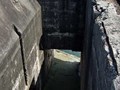 Looking down to the starboard Sally port - At the bottom left the doorway into the interior of the fort can be seen.

